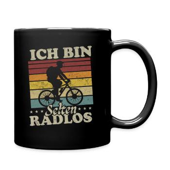 Ich Bin Selten Radlos Fahrrad Fahrradfahrer Männer - Tasse einfarbig - Schwarz - Rechts