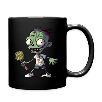 Zombie Tennis - Full Colour Mug - black - Right