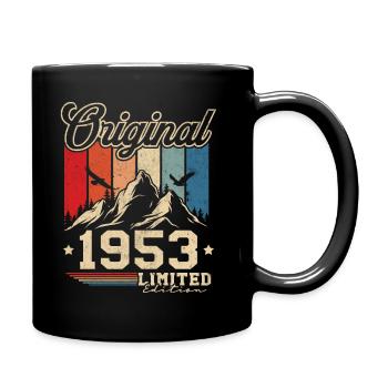 Original 1953 Retro Vintage 70th Anniversary - Tasse einfarbig - Schwarz - Rechts