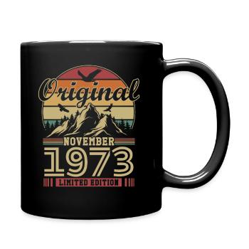 Original November 1973 vintage anniversary 1973 - Full Colour Mug - black - Right