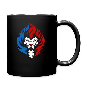 Chechen Lion - Full Colour Mug - black - Right