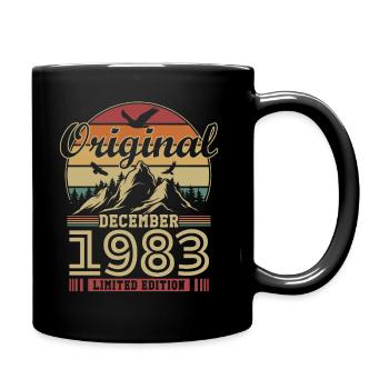 Original décembre 1983 vintage anniversaire 1983 - Mug uni - noir - Droite