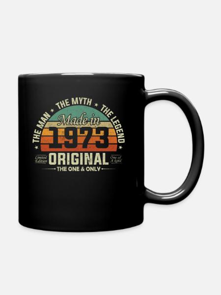 Original 1973 Vintage Cadeau Anniversaire Rétro - Mug uni - noir
