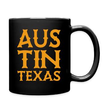Austin - Texas - États-Unis d’Amérique - États-Unis - Mug uni - noir - Droite