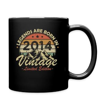 Les Légendes Sont Nées En 2014 Vintage Cadeau - Mug uni - noir - Droite