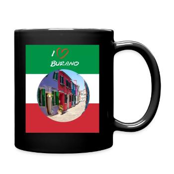 I Love Burano - Full Colour Mug - black - Right