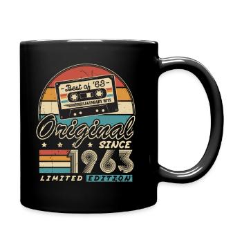 Original Since 1963 Vintage Gift Birthday - Full Colour Mug - black - Right