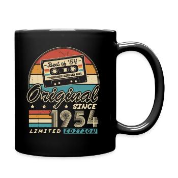 Original Since 1954 Vintage Gift Birthday - Full Colour Mug - black - Right
