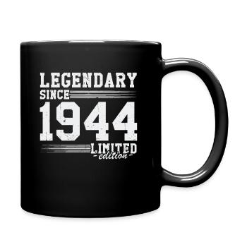 Legendary Since 1944 Vintage Birthday Gift - Full Colour Mug - black - Right