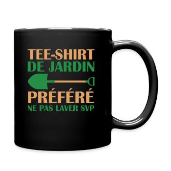 Tee Shirt De Jardin Préféré Ne Pas Laver Svp - Mug uni - noir - Droite