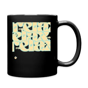RELAX - *superlative ambition apparell* / LOA - Tasse einfarbig - Schwarz - Rechts