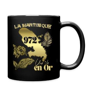 Martinique Ile En Or Homme Antillais Ou Femme - Mug uni - noir - Droite