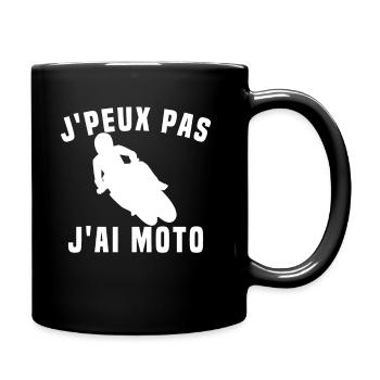 J peux Pas J ai Moto Humour Cadeau - Mug uni - noir - Droite