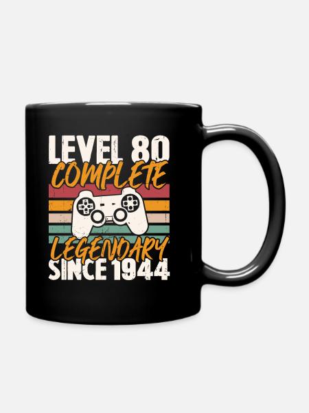 Niveau 80 Complete 1944, Cadeau D'anniversaire - Mug uni - noir