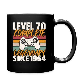 Niveau 70 Complete 1954, Cadeau D'anniversaire - Mug uni - noir - Droite