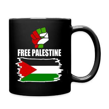 Free palestine - Mug uni - noir - Droite