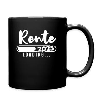 Rente 2025 Loading - Tasse einfarbig - Schwarz - Rechts