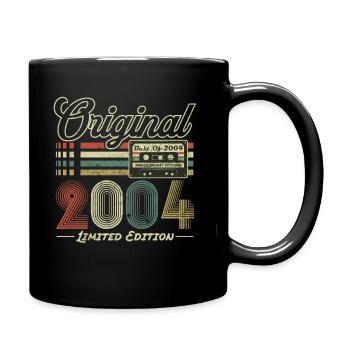 Original 2004 Vintage Jahrgang Retro Geburtstag - Tasse einfarbig - Schwarz - Rechts
