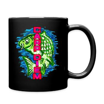 La Noche de las Carpas - Carp Diem Painted - Tasse einfarbig - Schwarz - Rechts