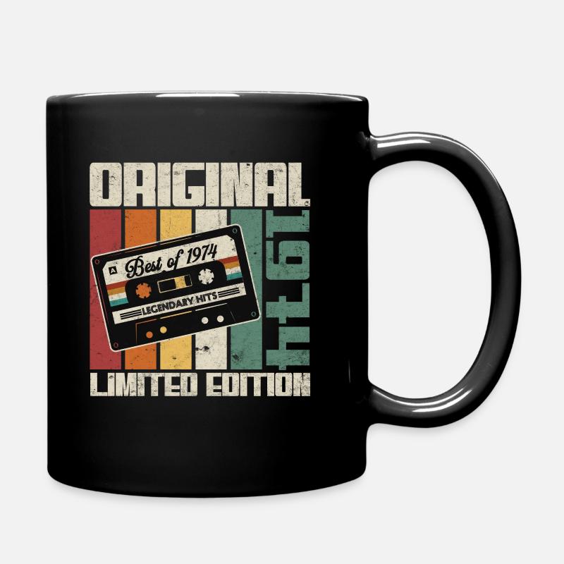 Original 1974 Vintage Retro Cadeau Anniversaire - Mug uni - noir