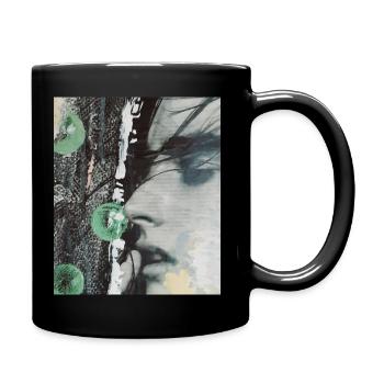 Der Traum - Tasse einfarbig - Schwarz - Rechts