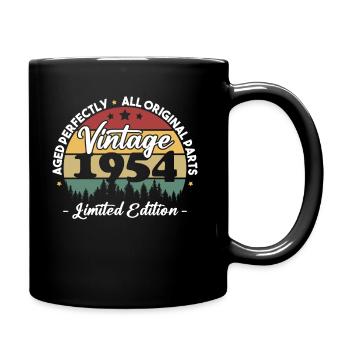 Vintage Cadeau Anniversaire Pour Né En 1954 - Mug uni - noir - Droite