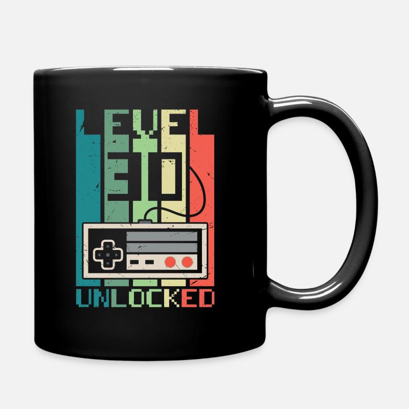 Level 30 freigeschaltet - Tasse einfarbig - Schwarz
