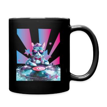 DJ Mix, Ai Katze - Tasse einfarbig - Schwarz - Rechts