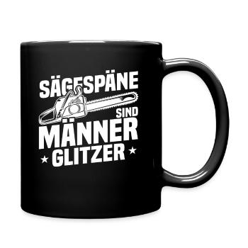 La sciure de bois, c’est le pailleté des hommes - Mug uni - noir - Droite