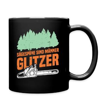 Sawdust is men's glitter - Full Colour Mug - black - Right