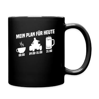 My plan for today Quad - Full Colour Mug - black - Right