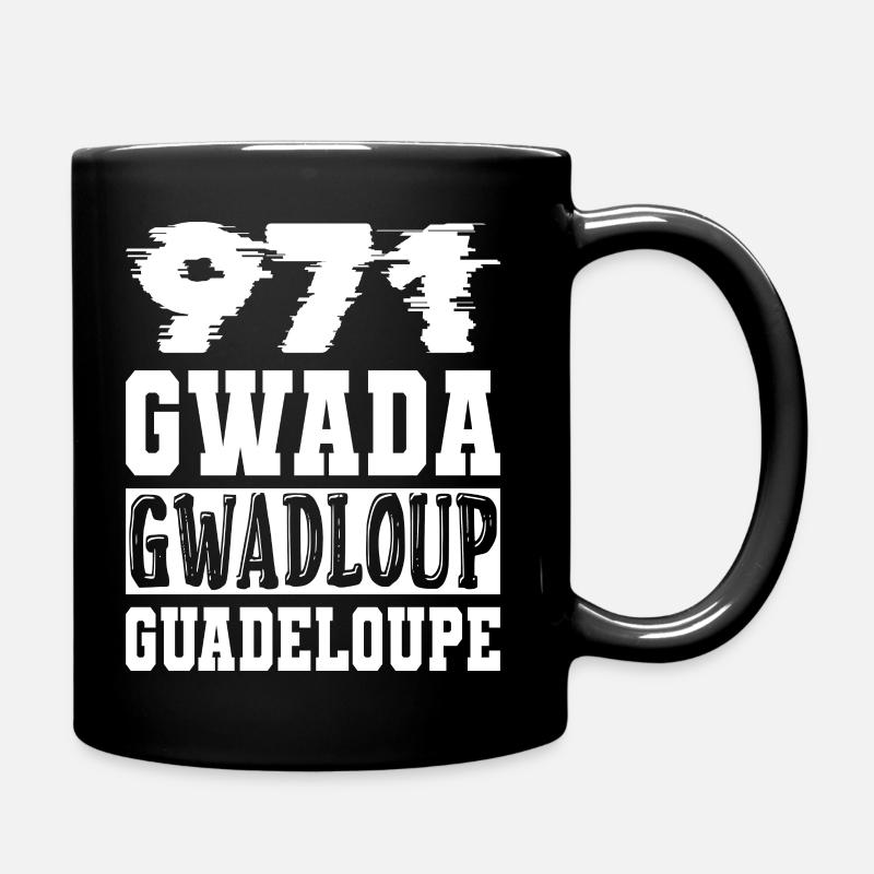 971 GWADA GWADLOUP GUADELOUPE - Mug uni - noir