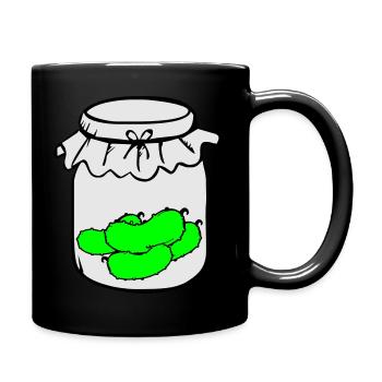 Pickle jar - Full Colour Mug - black - Right