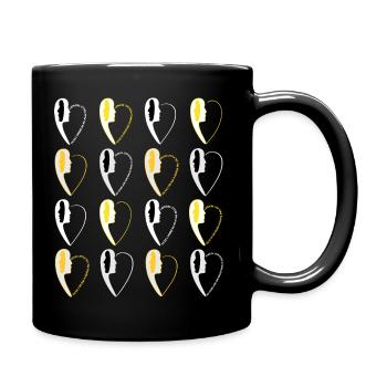 Imprimé numéro25. - Mug uni - noir - Droite