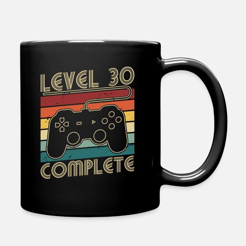 Level 30 Complete 30 Jahre Geburtstags Geschenk - Tasse einfarbig - Schwarz