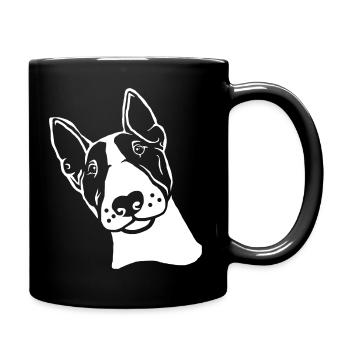Miniature Bull Terrier - Mug uni - noir - Droite