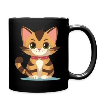 Chaton super mignon - Mug uni - noir - Droite