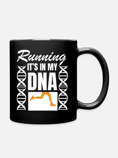 Marathon Running Jogging - Tasse einfarbig - Schwarz