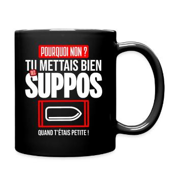 Suppo beauf rigolo humour phase drôle beauferie - Mug uni - noir - Droite