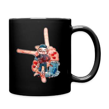 Chats des rues - Mug uni - noir - Droite