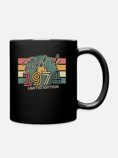 Best Of 1974 - Vintage 1974 Geburtstag Geschenk - Tasse einfarbig - Schwarz