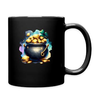 Chaudron d’or de la Saint-Patrick - Mug uni - noir - Droite