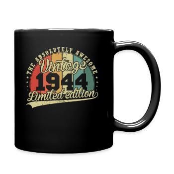 Großartig seit 1944 Vintage Jahrgang 1944 Geschenk - Tasse einfarbig - Schwarz - Rechts