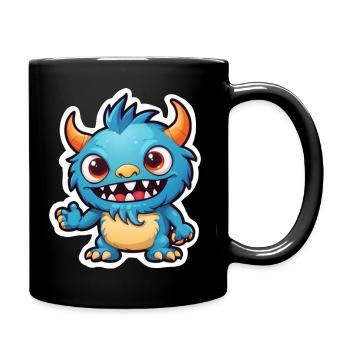 Illustration40 1Cute monster - Full Colour Mug - black - Right