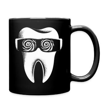 Sunglasses Tooth with Style - Funny Gift! - Full Colour Mug - black - Right
