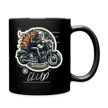 Motorrad clup - Tasse einfarbig - Schwarz - Rechts