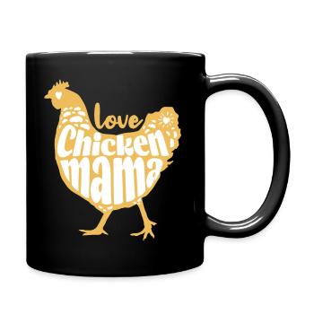Love Chicken Mama Mother s - Mug uni - noir - Droite