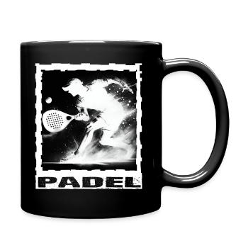 Padel - Mug uni - noir - Droite