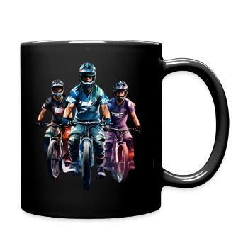 BMX Team 1 - Tasse einfarbig - Schwarz - Rechts