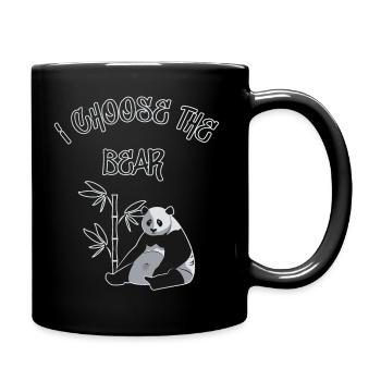 Women choose: man vs. bear - Full Colour Mug - black - Right